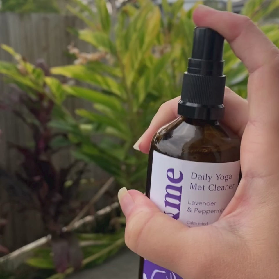 Spray the air before you practice to create peace & grounding